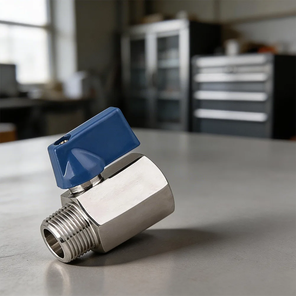 For Tight Spaces Compact Ball Valve 304 Stainless Valve 304 Stainless Steel Valve Rust Resistant Smooth Flow Control