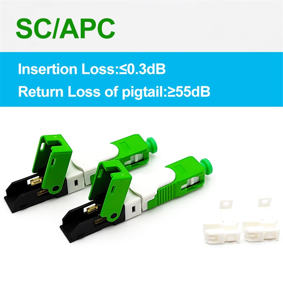 10Pcs FTTH ESC250D SC/APC/UPC Single-Mode Fiber Optic Quick Connector FTTH SM Optic Fast Connector