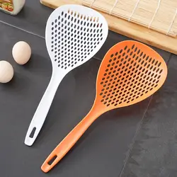 1Pcs Skimmer Food Straining Spoon New Cooking Spatula Anti-scald Plastic Spoon Household Kitchen Tool Large Colander Strainer