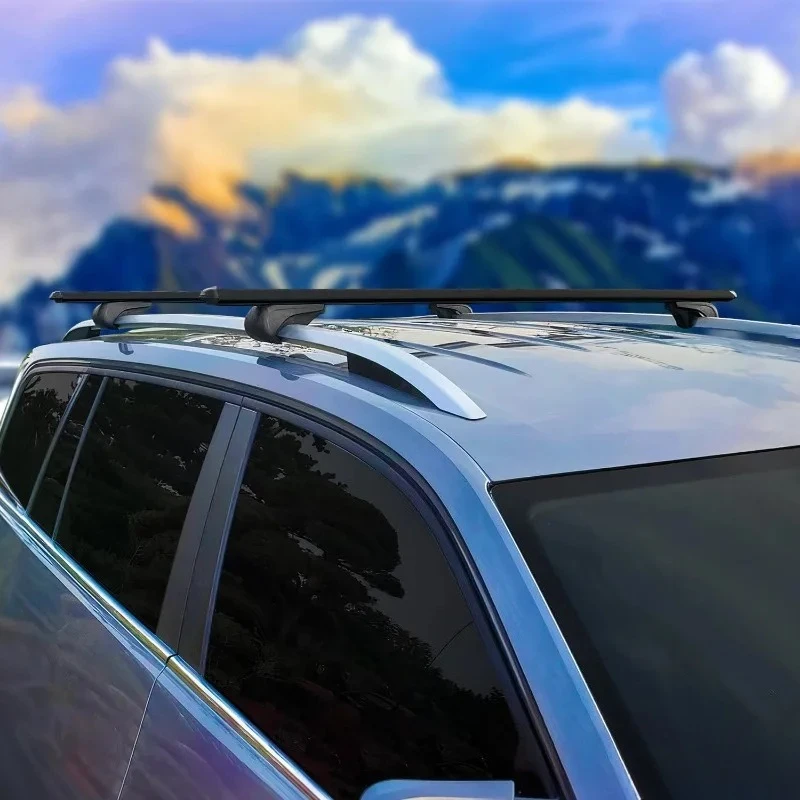 Lockable Roof Rack for BMW 3 Series E46 2000-2006 Wagon, Alu Black Luggage Carrier