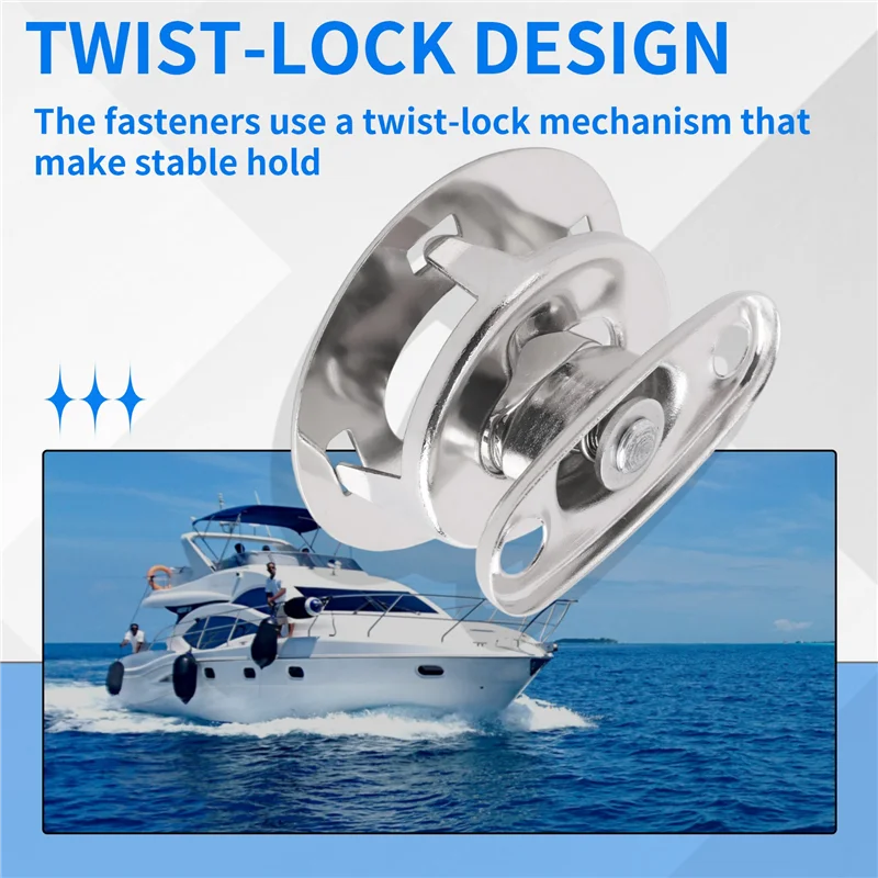 AEA7-10 peças Twist Lock Fastener Common Sense para barcos, barcos a vela, rvs, boates e caravanas