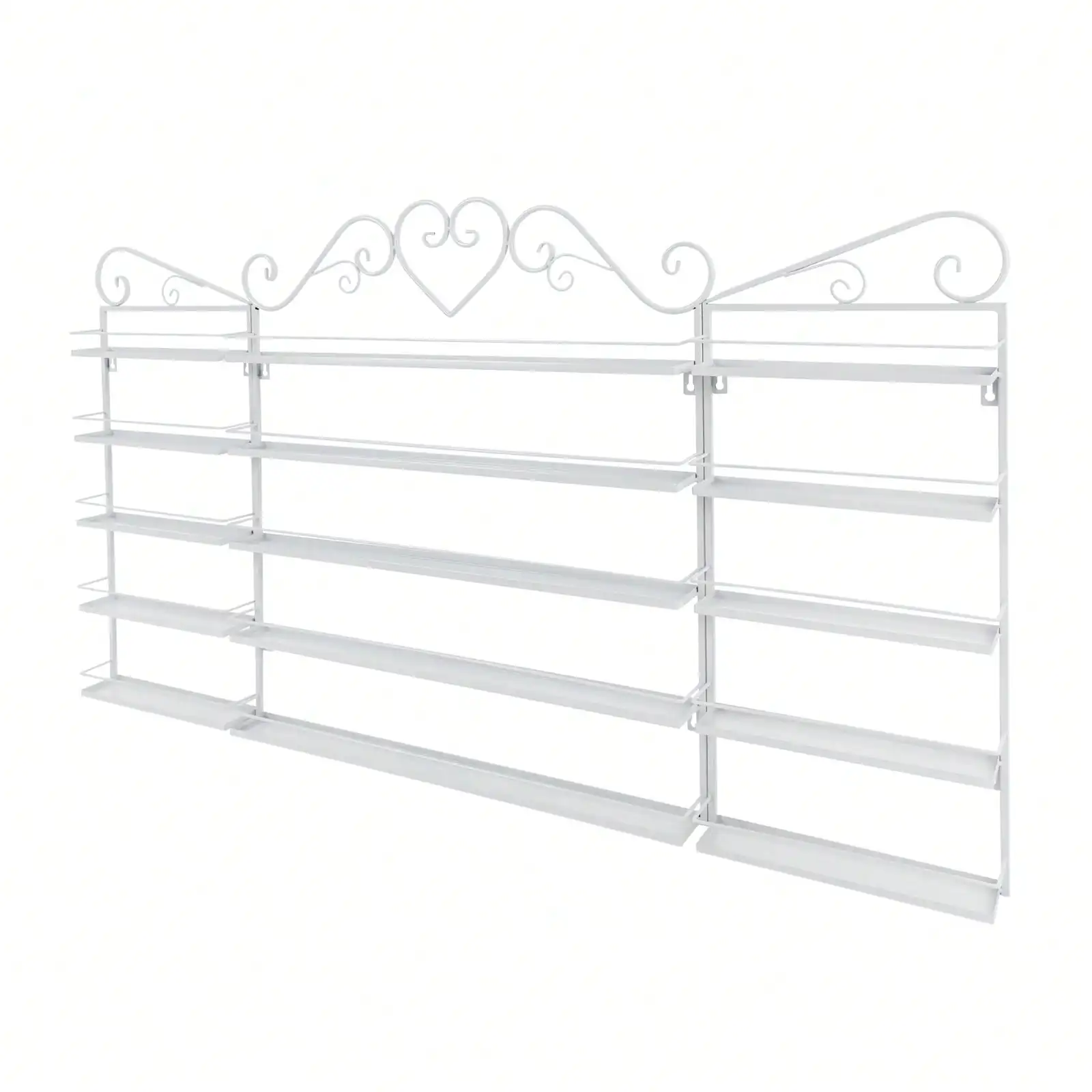 Supports de rangement muraux pour vernis à ongles à 5 niveaux, support de vernis à ongles en métal, vitrine cosmétique pour maison, Spa, Salon de manucure, magasin