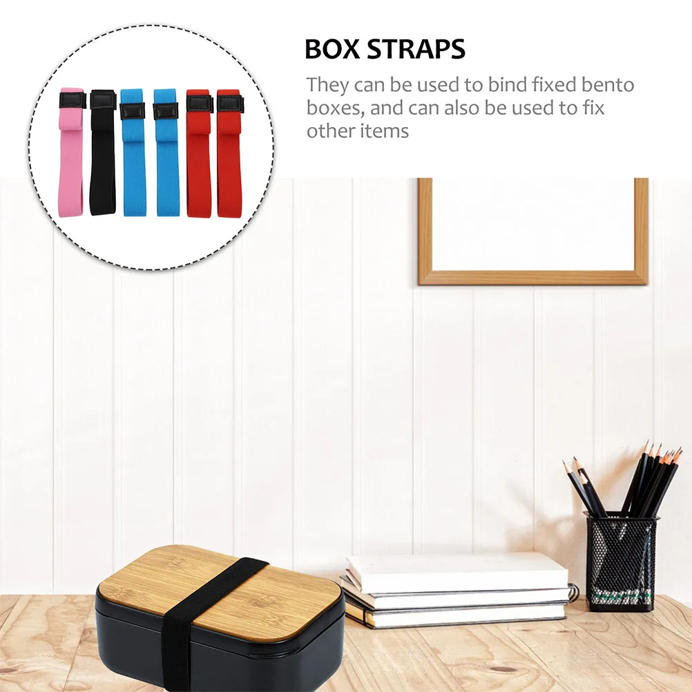 

10pcs Strap Adjustable Bands 35 43cm Girth Lunch Accessories Elastic Fixing Straps Reusable Practical Polyester Food