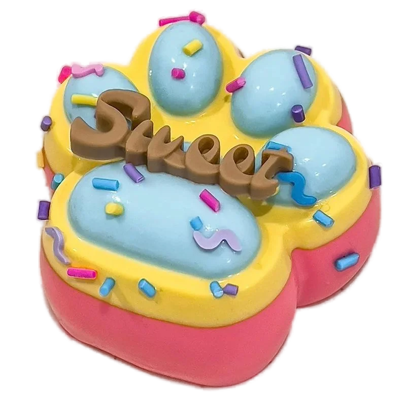 Kawaii arco-íris pata de gato antiestresse pé brinquedo mole, brinquedo de apertar fidget, mochi mole, brinquedos de alívio de estresse brinquedos de inquietação