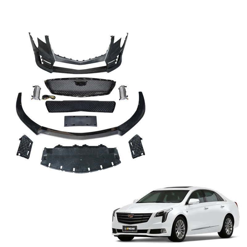 

Factory Hot Selling Langyu 2013-2019 Auto Accessories PP Plastic V Style Bodykit Front Bumper Center Grille Front Bumper for Cad