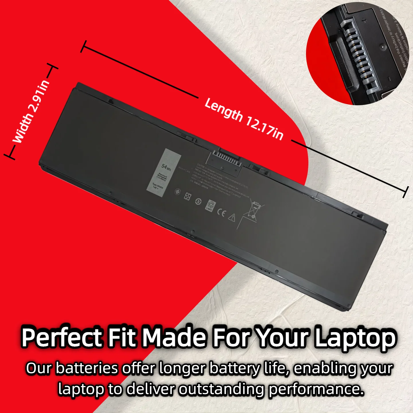 Groothandel en detailhandel ❗ ❗ ❗   3RNFD Vervanging Voor DELL Latitude E7420 E7440 E7450 Serie 34GKR V8XN3 G95J5 0909H5 0G95J5 5K1GW