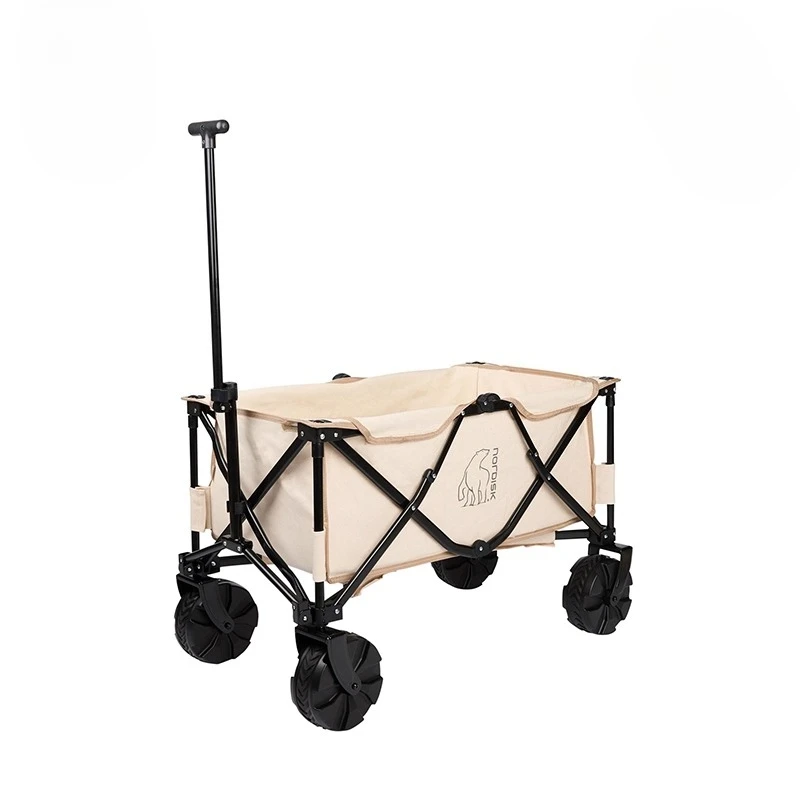 

Camp Car Outdoor Camping Travel Folding Trolley Off Road Wheels Equipment Trailer