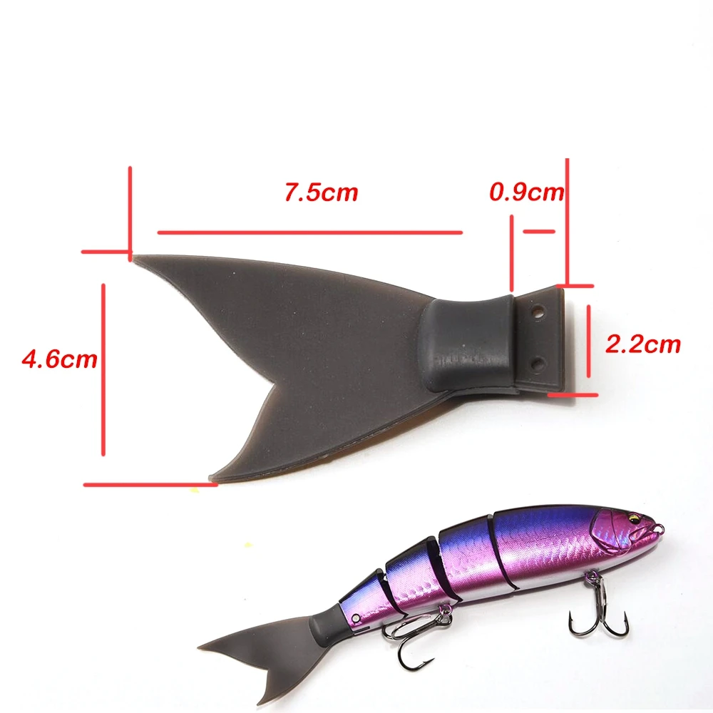 1 Stück Ersatzschwanz, nur Ersatzteile für Johncoo Gaint Bait Hard Bait Teile, Angelzubehör – Detail 2