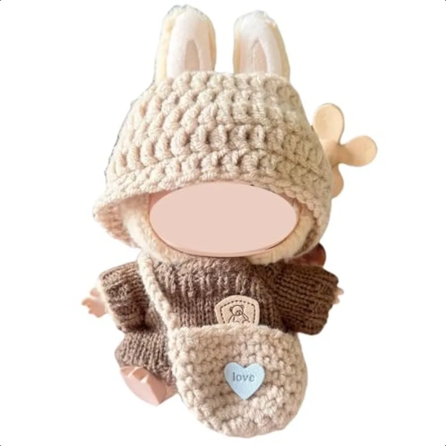 

Cute Clothes for Dolls Not Included Labub uDolls Fashion Labub Outfit for Real Doll Keychain Labub Accories for Doll Display Bi