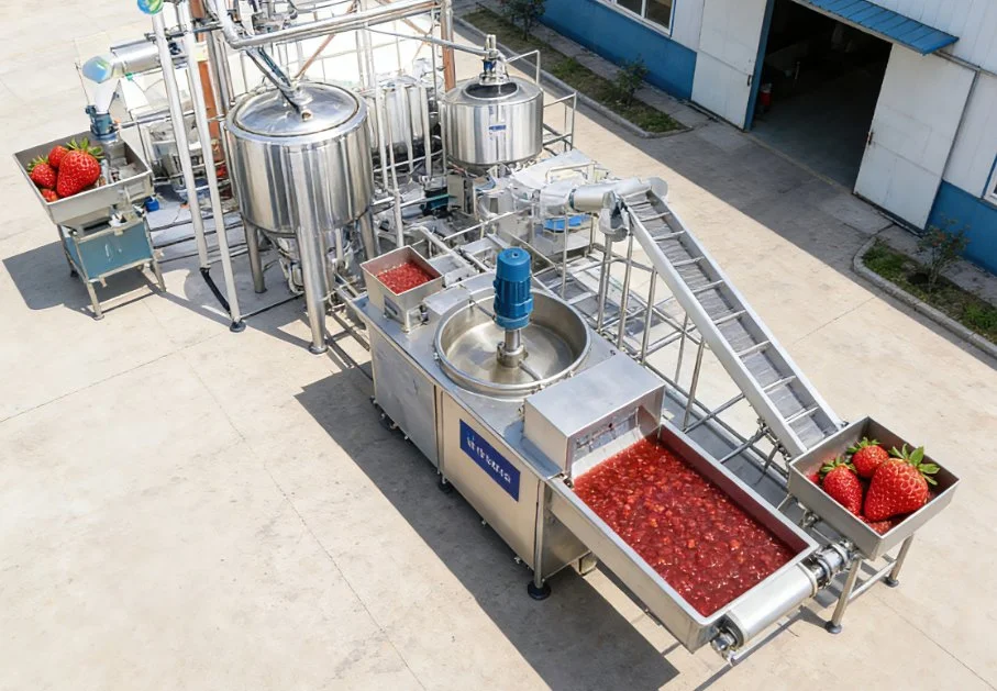 Custom Mobile Flexible Operation Small Commercial Strawberry Jam Making Selling Machine