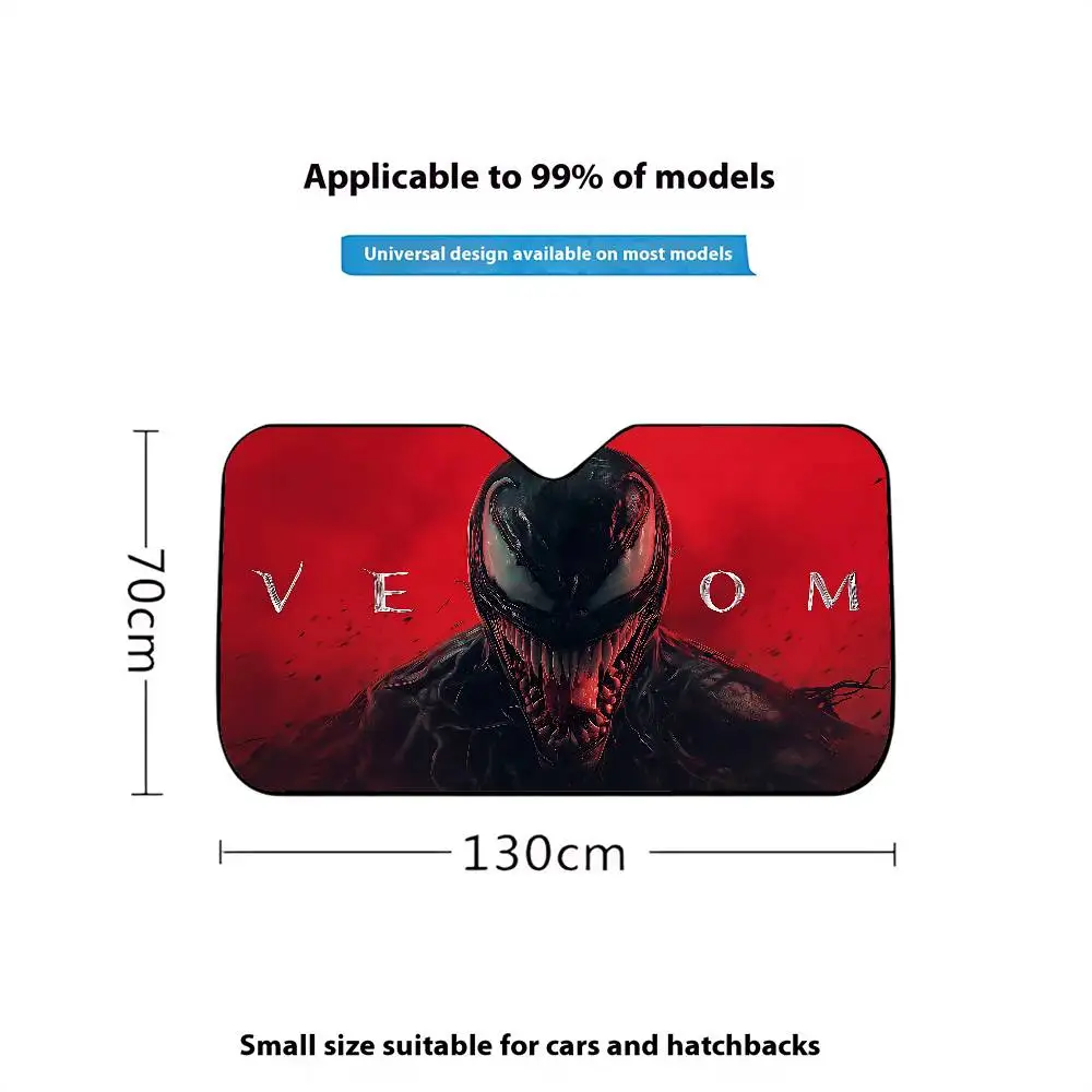 Classic Movie-E-venomS Cool Stylish And Trendy Windshield Sunshade, Car Windshield Cover Car Sunshade Curtain Car Sun Protection