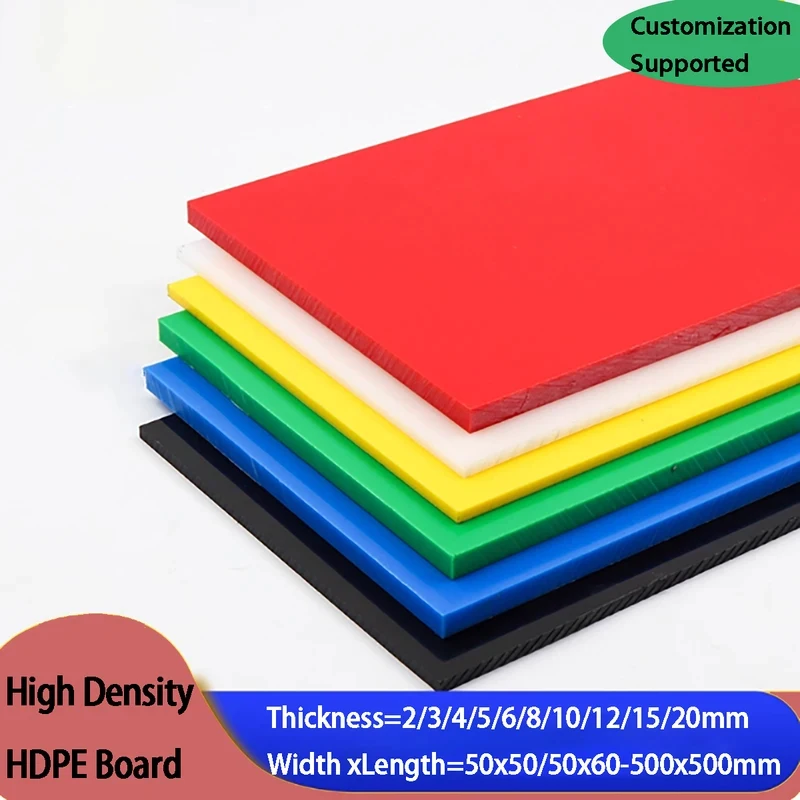 Ultra-High Molecular Weight HDPE Sheet Red Yellow Blue Green Black White Wear Resistant Polyethylene Board