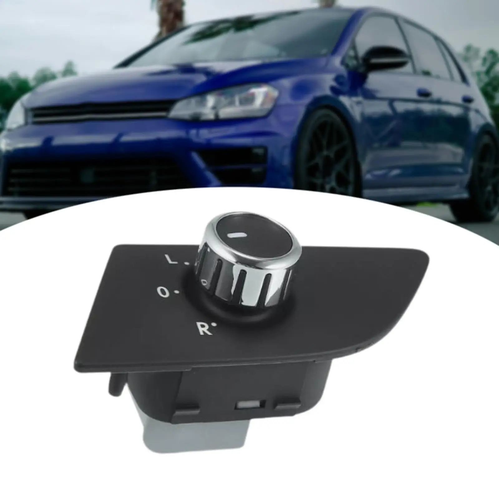 Side View Mirror Control Switch, Left Front Accessory, Direct Replaces, Black ,561959565C Adjust Knob for Passat 2012-2015