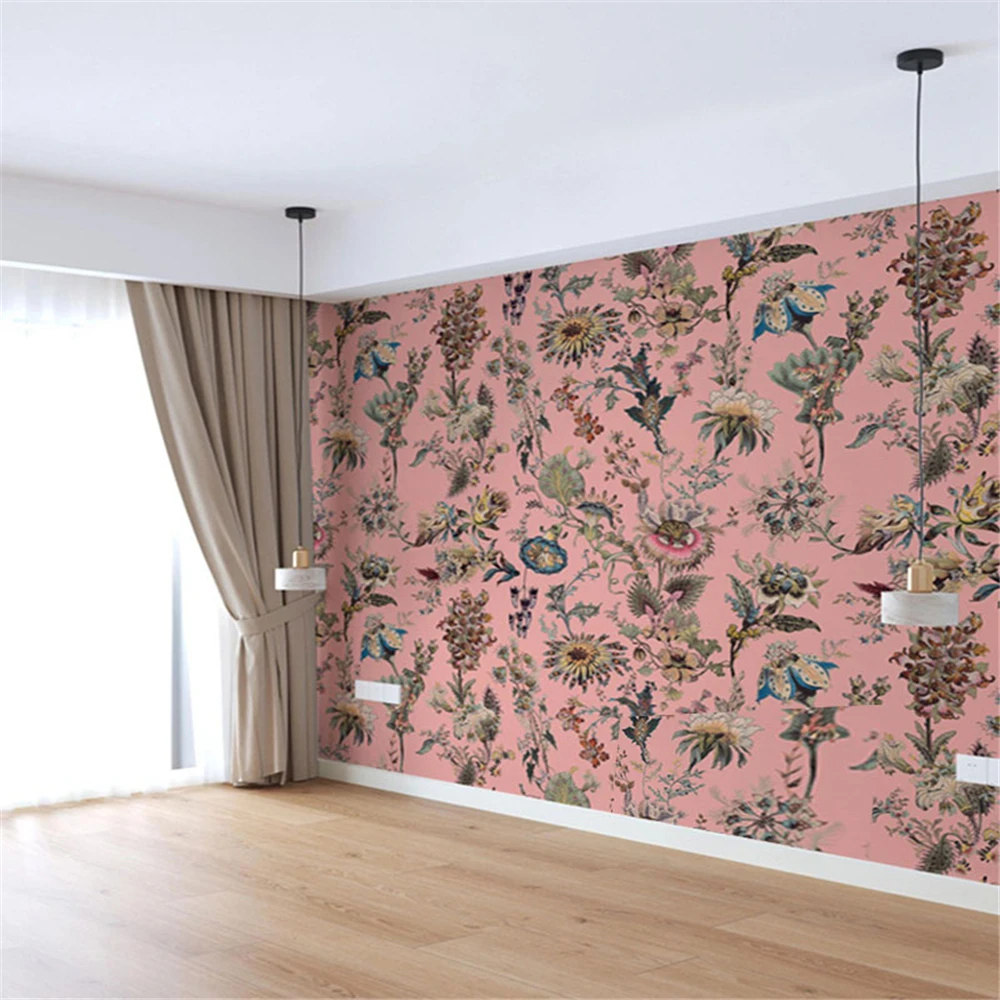 personalizado-pastoral-vintage-rosa-flor-mural-papeis-de-parede-para-sala-estar-quarto-tv-sofa-fundo-papel-de-parede-3d
