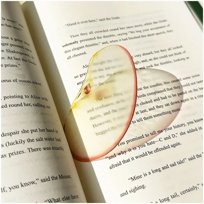 High aesthetic bookmark acrylic translucent student stationery reading mark transparent card