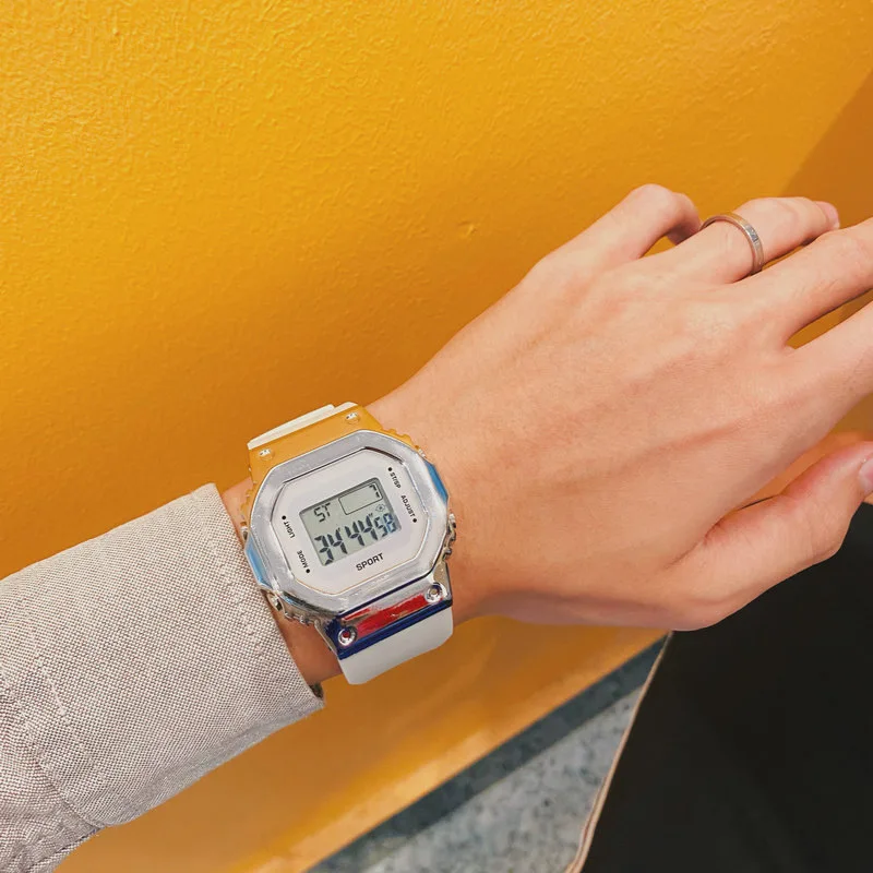 Nuevos niños niñas Digital luminoso moda deporte para relojes pareja regalo