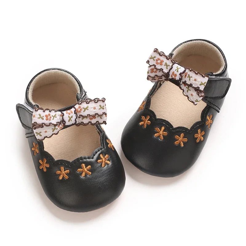 Baby Mädchen Prinzessin Schuhe süße und atmungsaktive Schleife für kleine Kinder Anti-Rutsch-Blume lässige Sportschuhe Baby Schuhe mit weichen Sohlen – Detail 7
