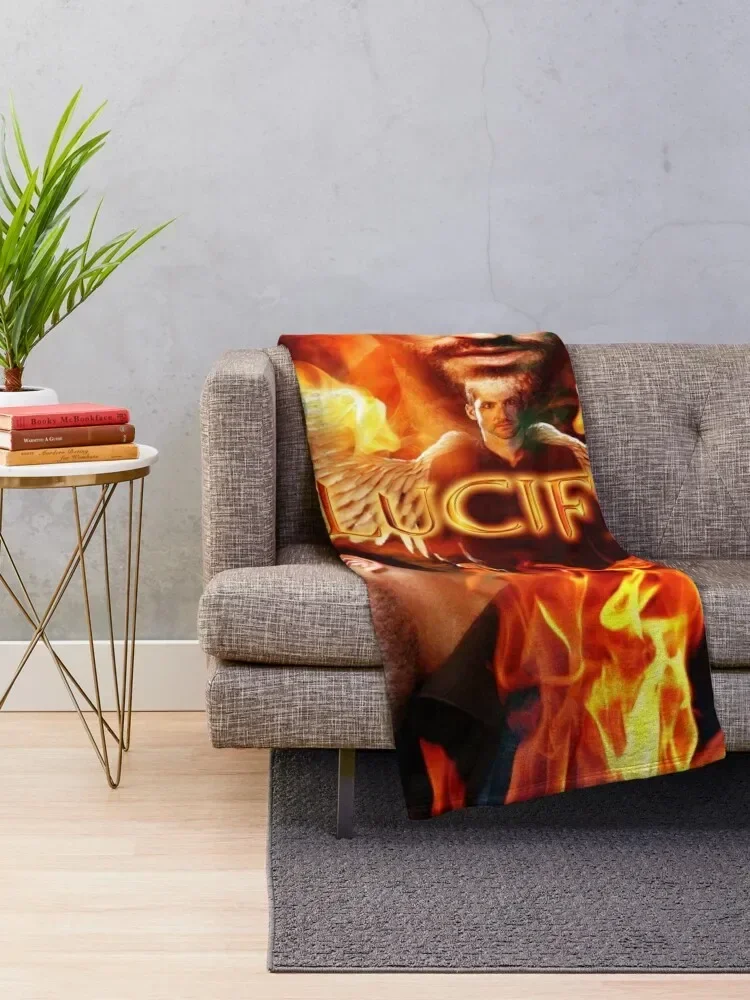 Lucifer Fire Wings Throw Blanket Bed covers Thin Multi-Purpose Blankets