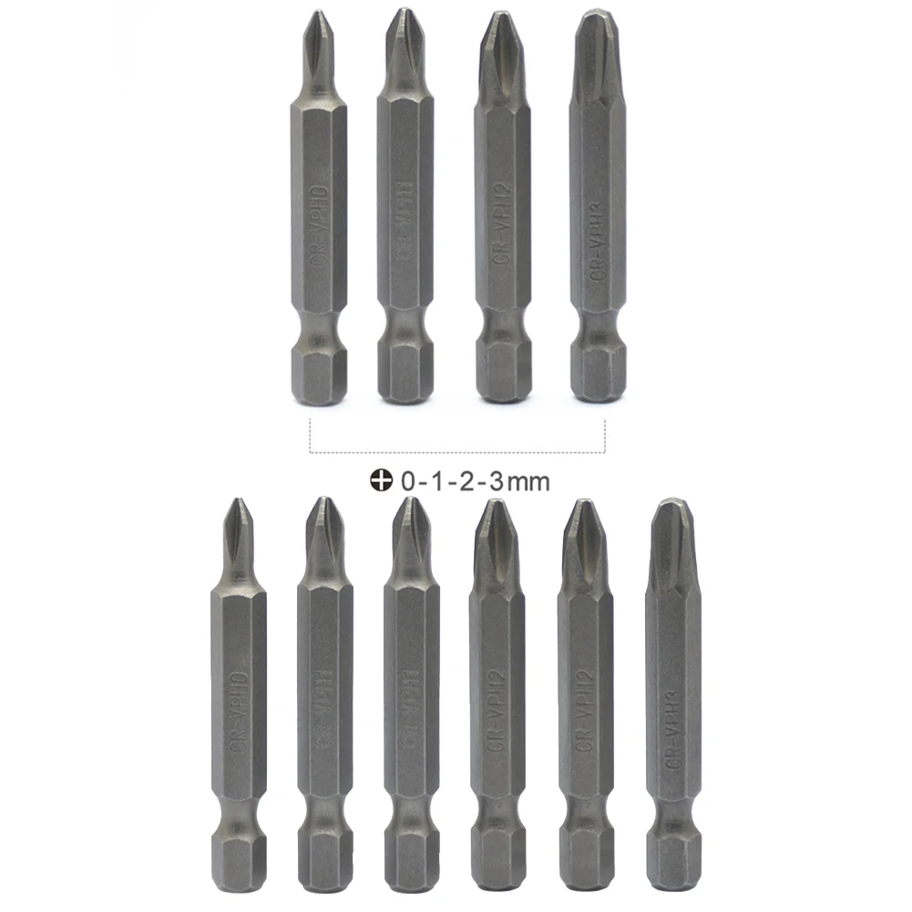 Embouts de tournevis polyvalents, tige hexagonale, haute dureté, pas facile à porter, tâches de tournevis, 50mm