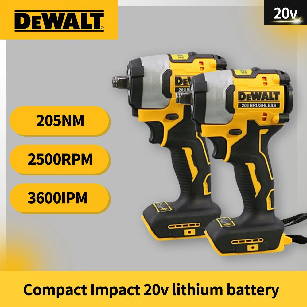 

Dewalt DCF922 Wireless Impact Wrench Rechargeable High Torque 205Nm(Reverse) 1/2" 2800 PRM Universal 20V Battery Power Tools