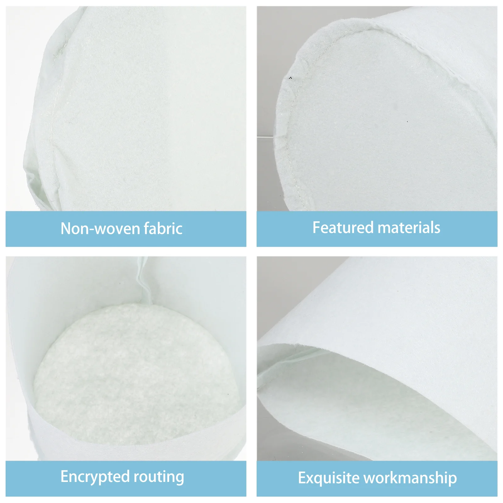 

50Pcs Thick Non-Woven Planting Bag Durable Practical Plant Growth Bag for Home Gardening Balcony Vegetable Flower Nursery