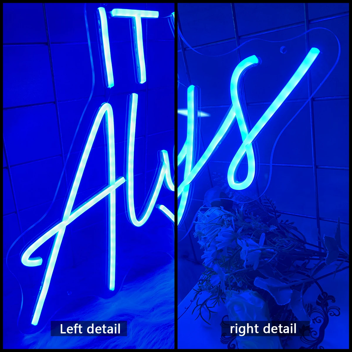 It was always you LED neon sign Multi-color neon light apply to the wedding scene room decorates the party