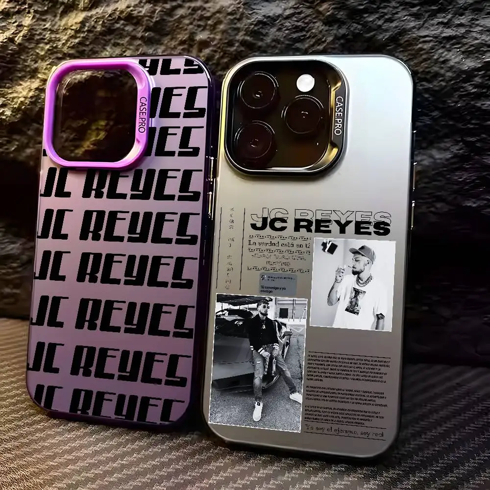 Jc R-Reyes Tour Rap Singer Phone Case For IPhone 17 16 15 14 13 12 11 Plus Pro Max Multicolor Aurora Laser Shockproof Funda
