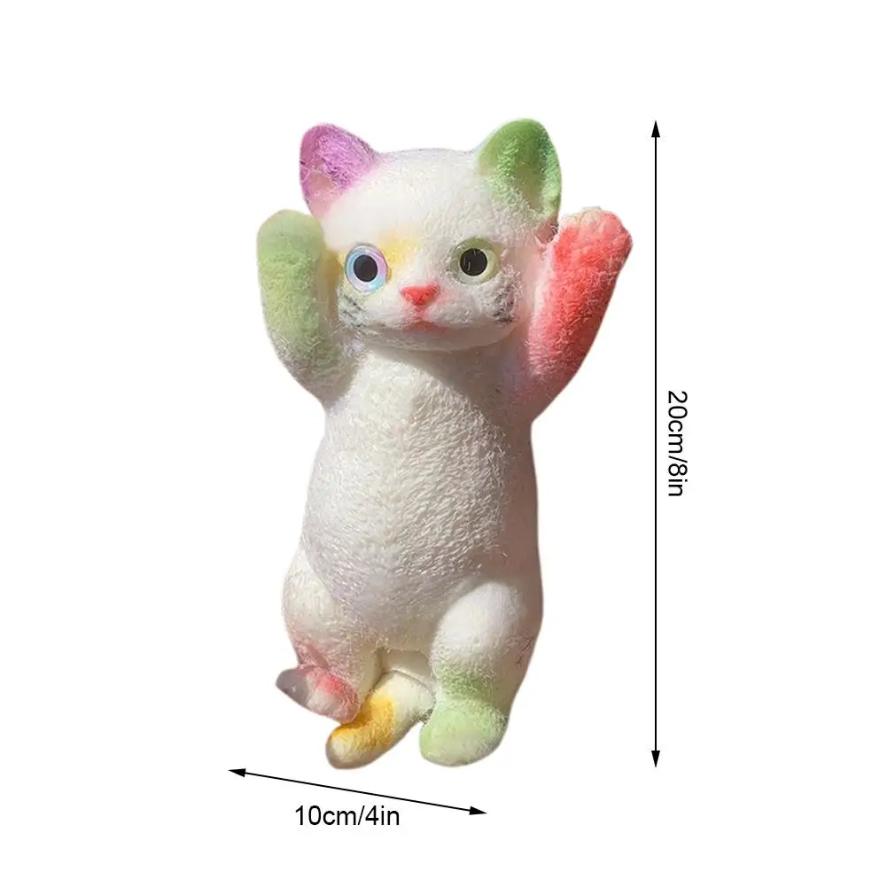 Cat Squeeze Toys TPR Big Cat Three-dimensional Pinch Toys Super Cute Stress Relieving Toy Doll Relaxing Toy Big Cat Pinch Toys