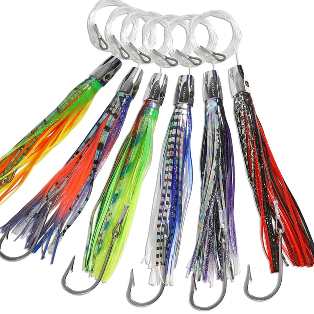 

17cm 66g Marlin Lure Trolling Deep Sea Boat Fishing Tuna Bait Octopus Saltwater Lures for Mahi Wahoo Big Game Fishing Hook