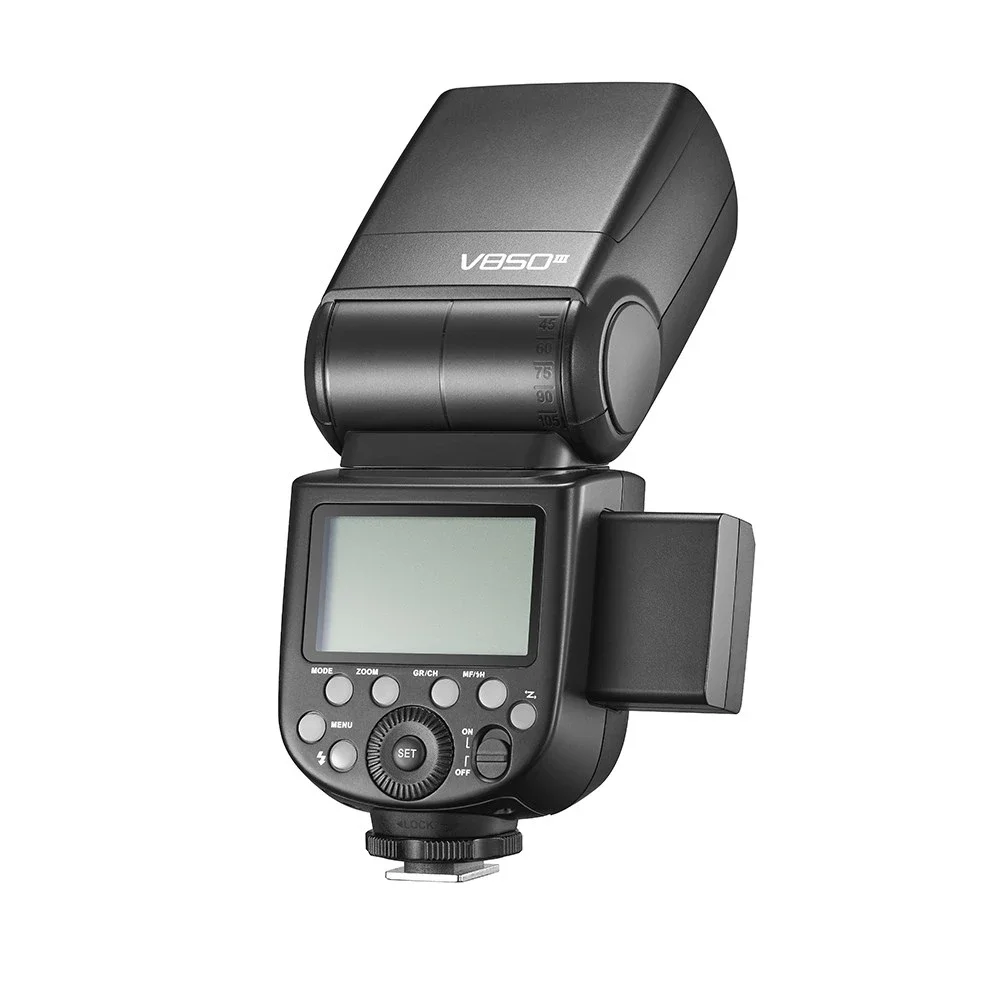 Imagem -02 - Godox V850iii Li-ion Battery Gn60 Wireless x System Velocidadelite para Canon Nikon Sony Pentax Olympus 76w 2.4g