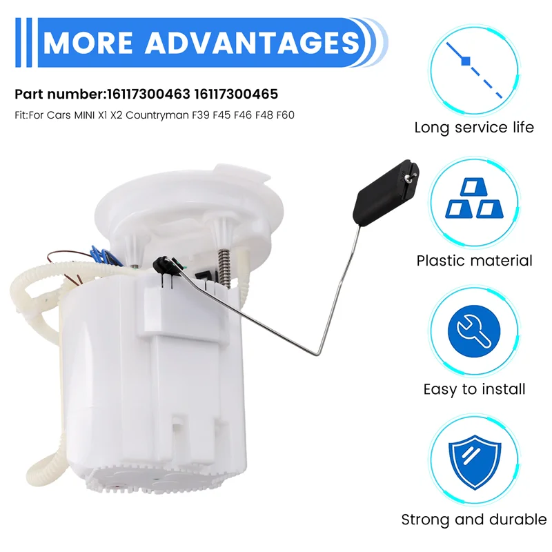 

Durable-16117300463 Fuel Pump Assembly For BMW MINI X1 X2 Countryman F39 F45 F46 F48 F60 Conveyor Module Assembly 16117300465