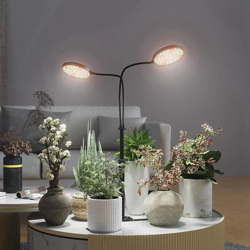 TKOH-Grow Lights для комнатных растений, 6000K Полный спектр освещения для растений для выращивания в помещении, 3,5: светодиодный двухкольцевой светильник для выращивания растений