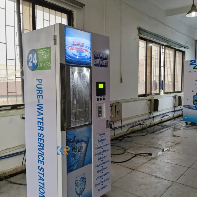 Custom Ice Cube Vending Machine Automatic Self Service Ice And Water Dispenser Commercial Industrial Ice Maker For Business view 6