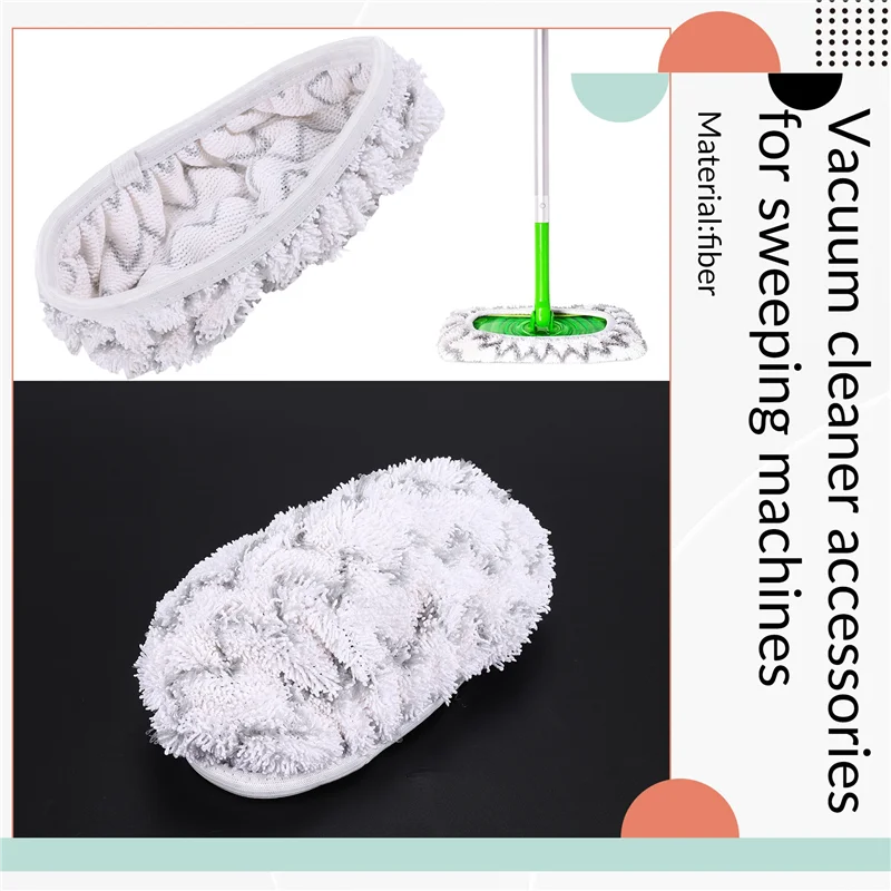 Paquet de A74X-2 tampons de vadrouille réutilisables en microfibre compatibles avec les vadrouilles de balayeuse Swiffer tampons de vadrouille lavables pour un usage humide et sec