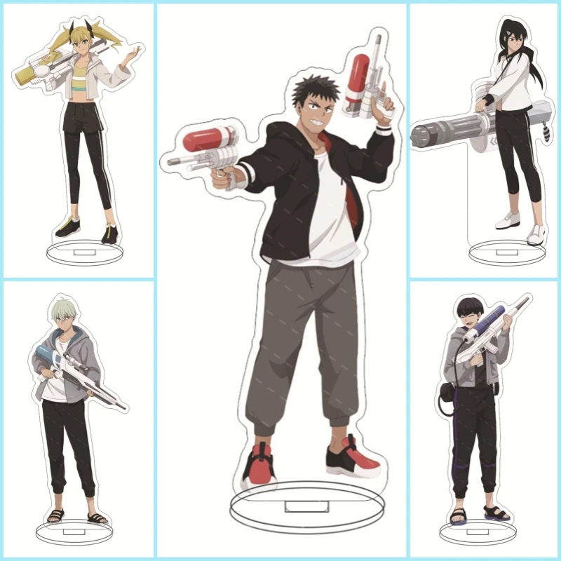 

Anime Kaiju-No.8 Water Gun Series Acrylic Stand Ornaments Ashiro Mina Kaiju No. 8 Figure Stand Halloween Gifts Figure Stand 15cm