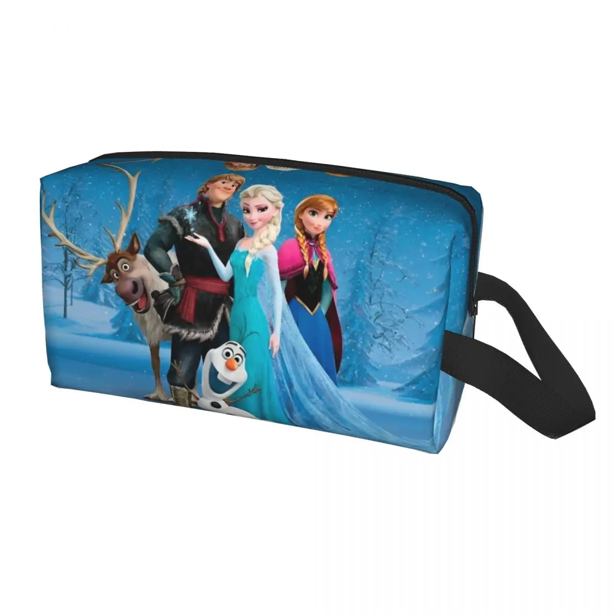 Woman Frozen 2 Elsa Sophia Anna Cartoon Cosmetic Bags Fantasy 3D Movie Multi-purpose Makeup For Necessaries Storage Organizers