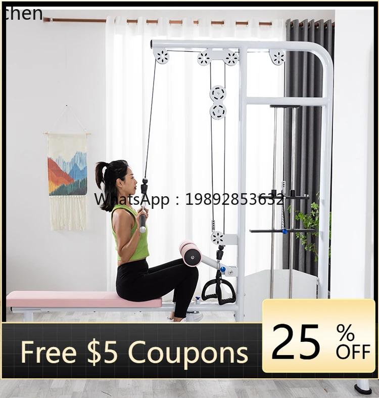 D2-28  squat high and low pull integrated collection and abduction machine instrument hip push machine shaping four-piece set