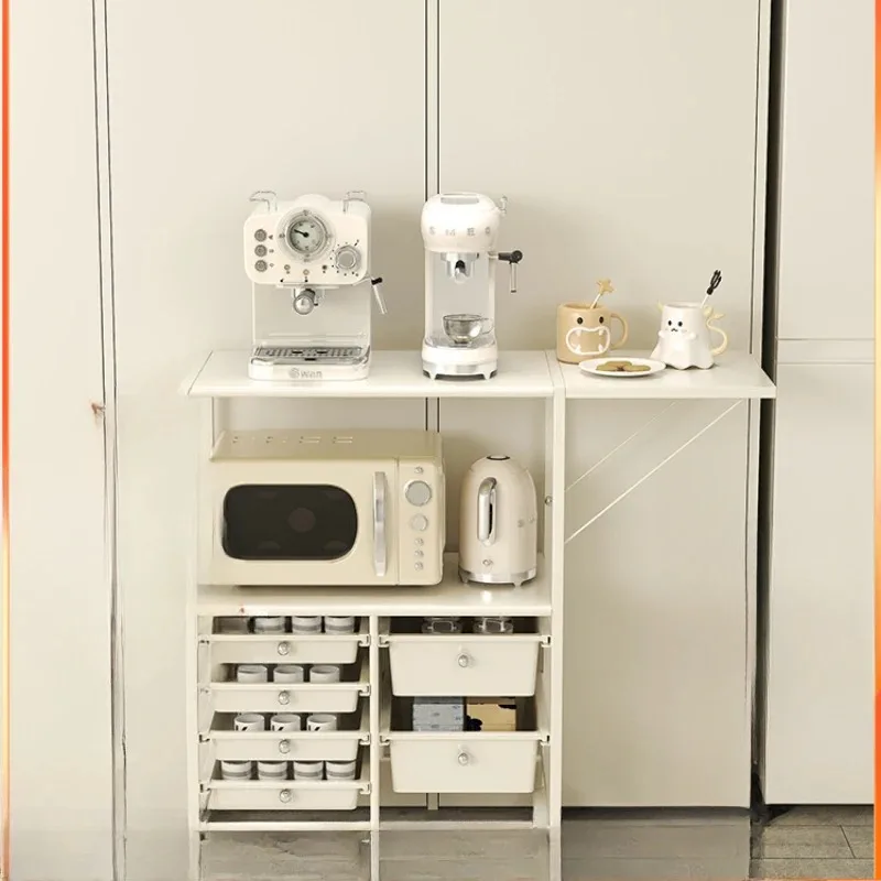 

Kitchen, microwave shelf, small appliances,meal preparation workbench, special table for chopping vegetables, mobile sideboard