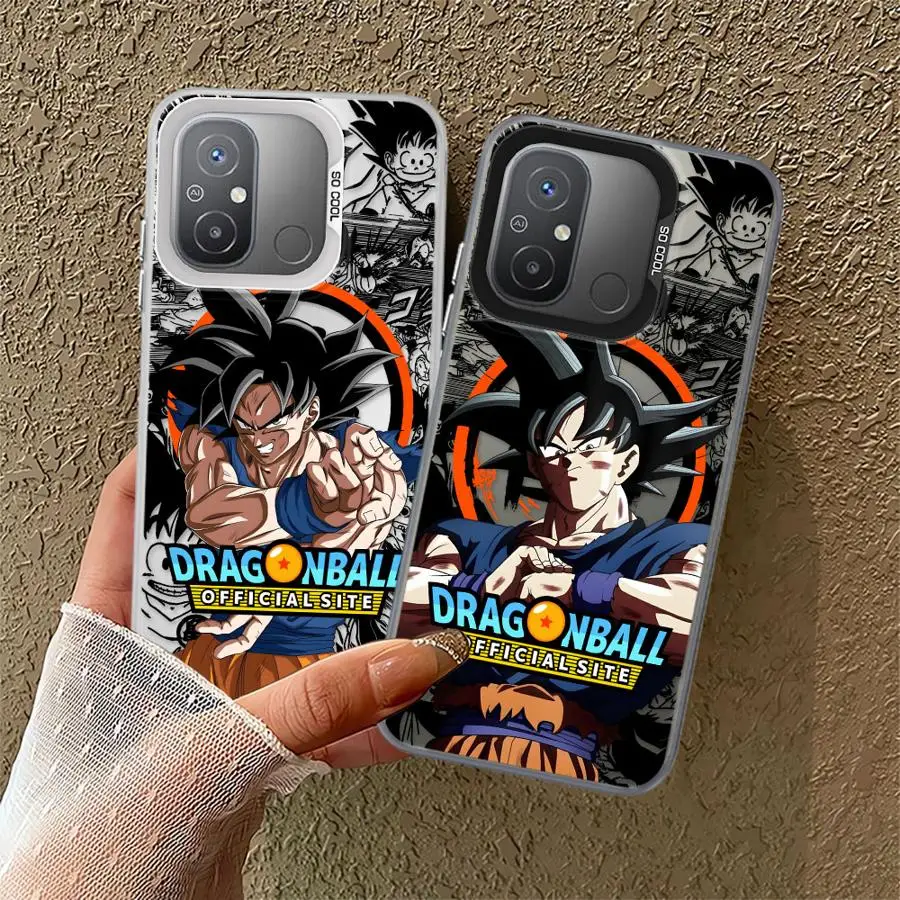 Dragon Ball Cool Saiyan Goku Telefoon Case voor Xiaomi Redmi A4 14C A1 A3 A2 Plus 12 A3x 13C 12C 13 Soft Cover