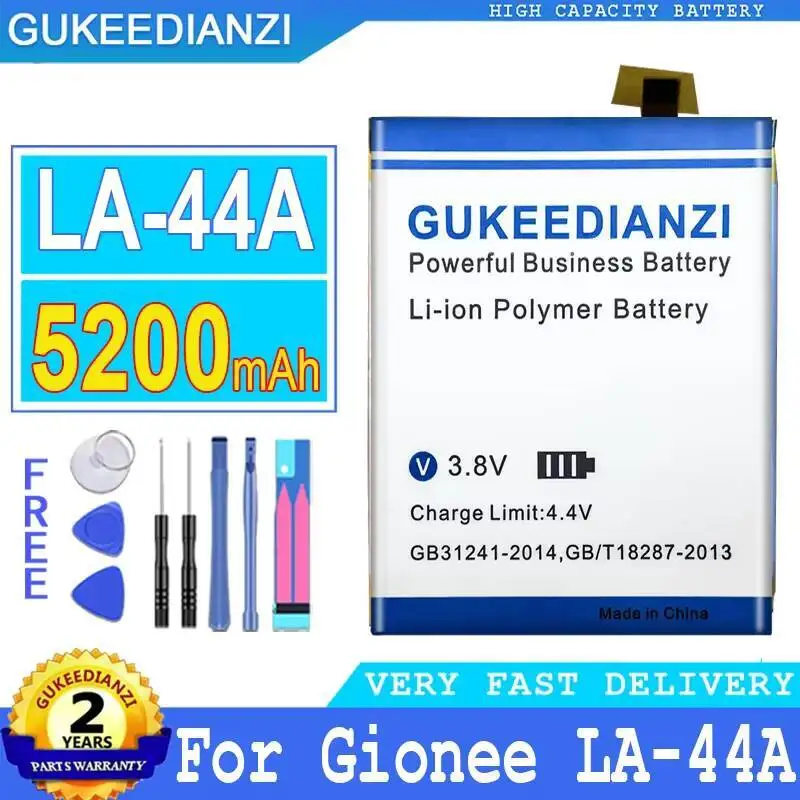 

Высокопроизводительный аккумулятор мобильного телефона 5200 мАч для Gionee LA-44A
