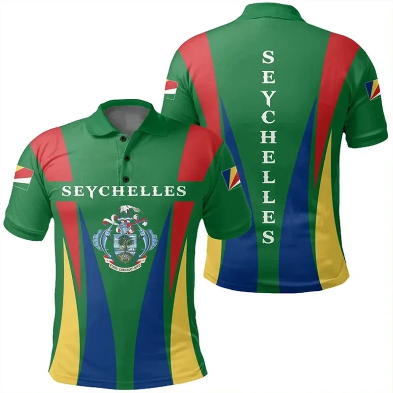 Ethiopia Africa Ghana Polo Shirt For Men 3d Printed Fashion Women Children Polo Shirts Rwanda Seychelles Zambia Sports Jersey