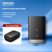 Philips New Electric Shaver PQ888 Mini Size Portable Beard Trimmer Men Grooming Double Cutter Head Floating Razor