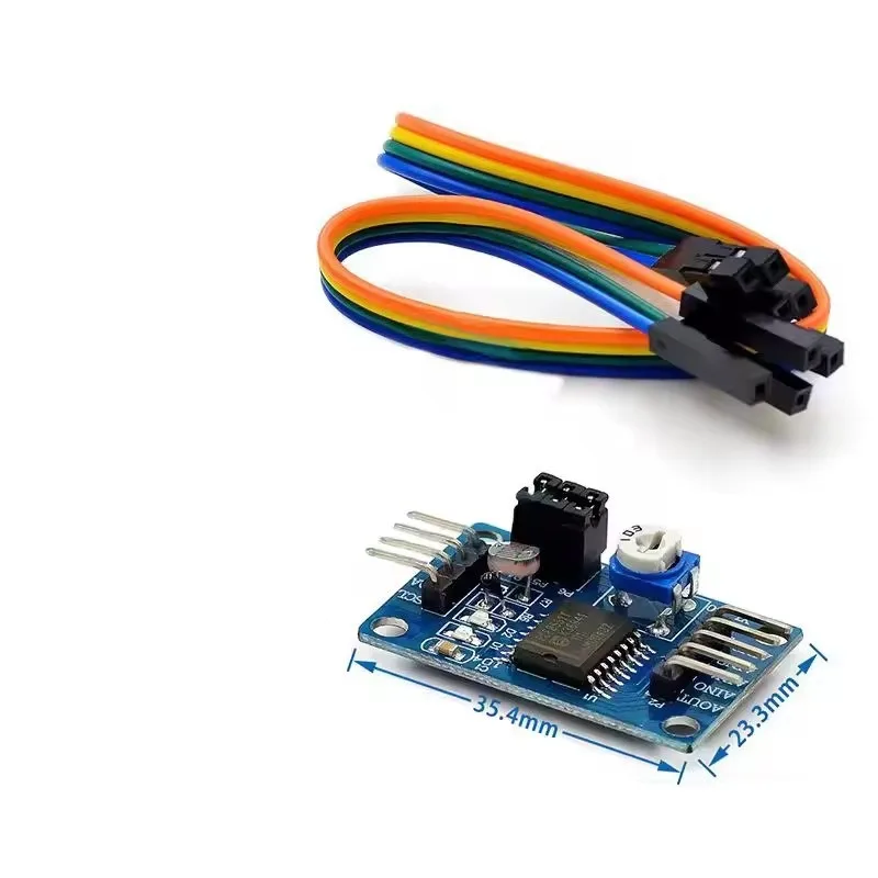 Módulo PCF8591 Módulo de conversão AD/DA Módulo de conversão A /D Coleção de iluminação de temperatura
