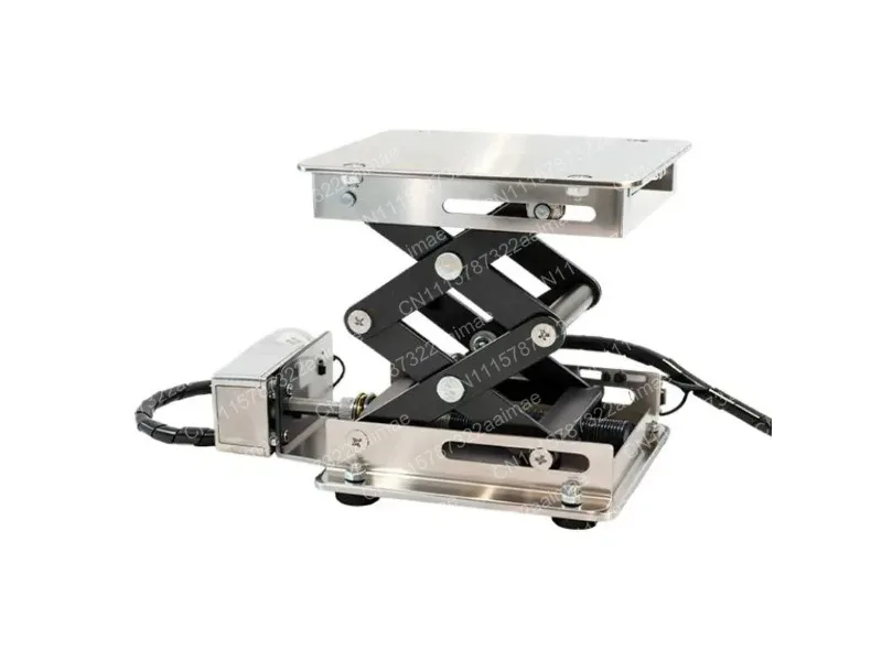 Mini Electric Lifting Platform 100x100mm Stainless Steel Height Adjustable Lab Lift Table 4kg Load