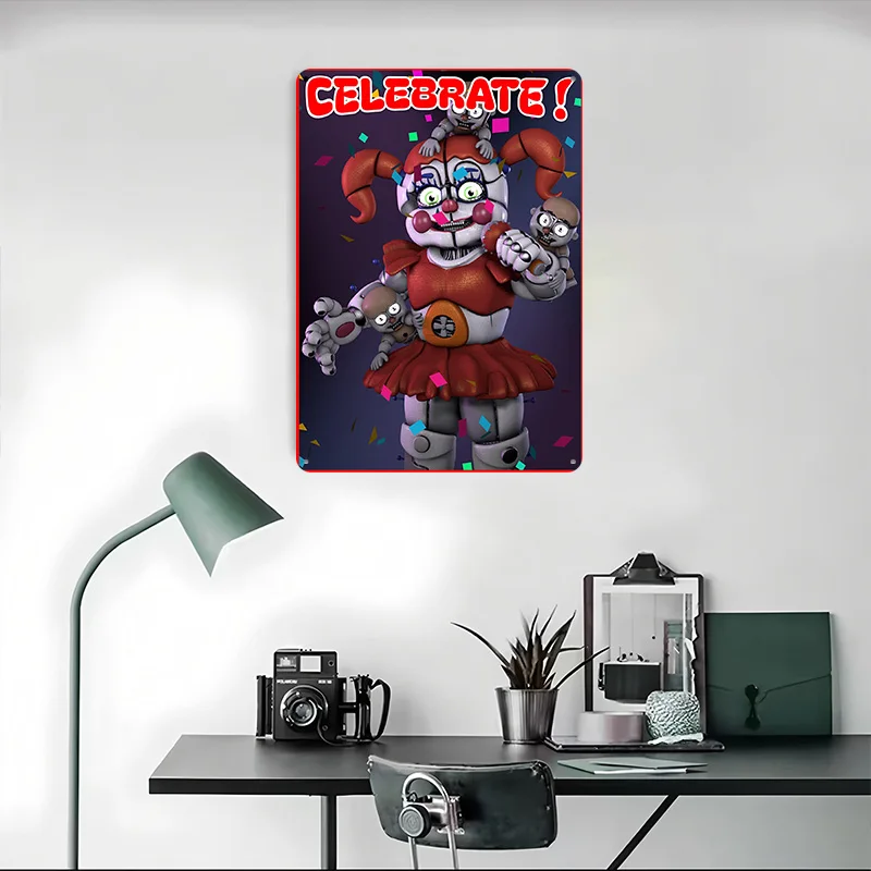 Circus Baby : CELEBRATE Tin Pl - Retro Poster Gaming review and price