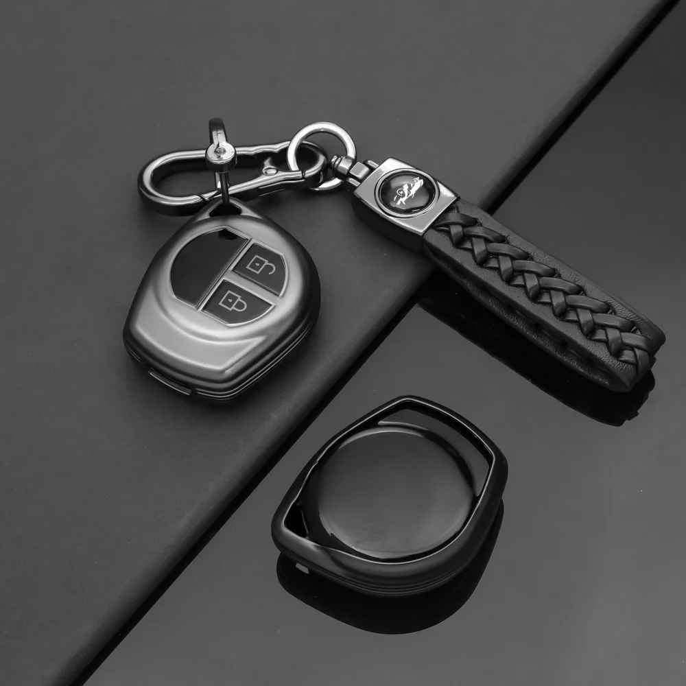 2 Buttons Soft TPU Car Remote Key Cover Case For Suzuki Swift Ignis Vitara Liana Ciaz Baleno Car Key Fob Case Cover Shell