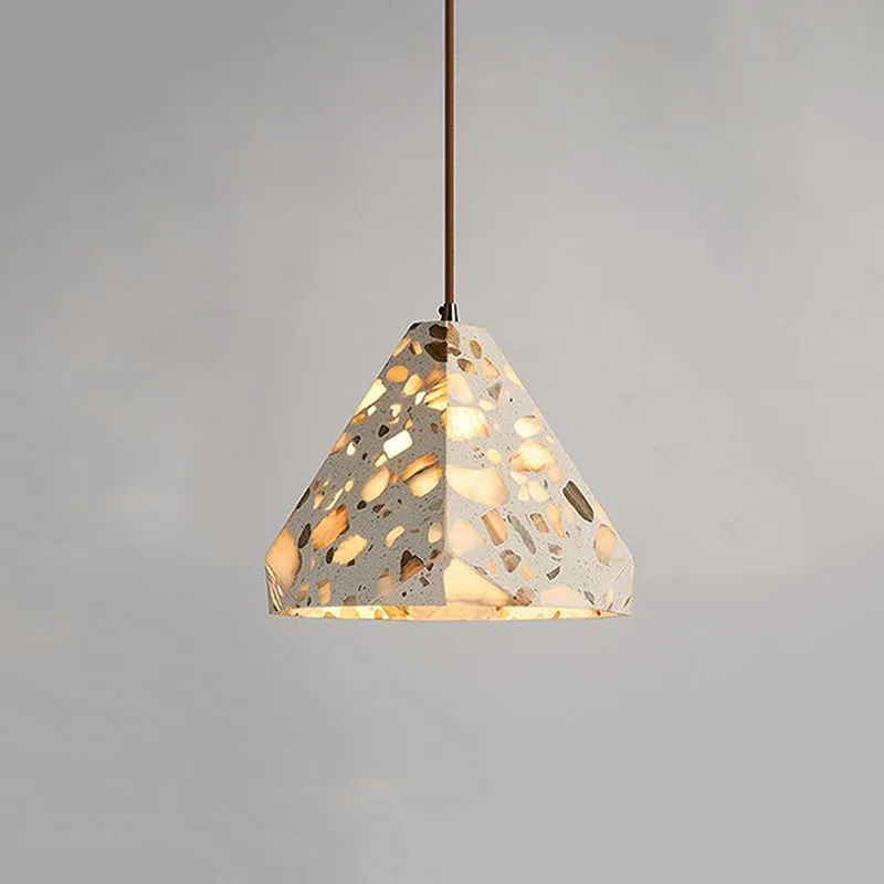 New Creative Design Pyramid shaped Pendent Lamp Modern Apartment Home Room Bedhead Personalized Chandelier LED Dining Table Lamp