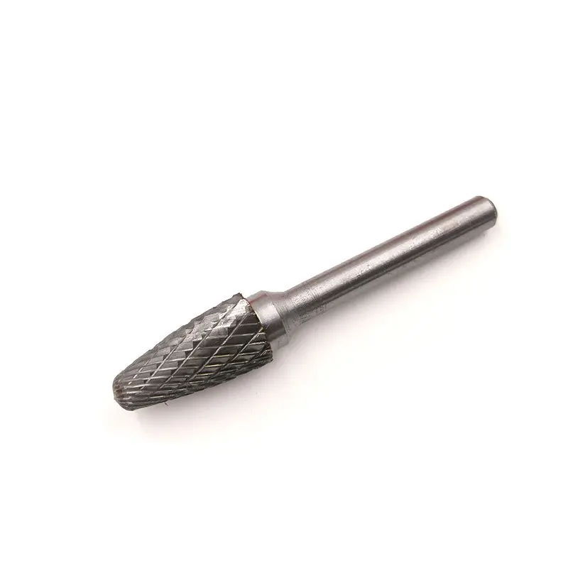 Lima rotante in lega da 6/8/10/12mm testa di molatura in acciaio al tungsteno a doppia scanalatura con gambo da 6mm intaglio del legno fresa in metallo duro AX CX ~ MX
