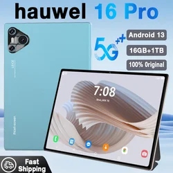 Marca 16 Pro 10 pulgadas 4K tableta Android 13 12GB + 16GB RAM 1TB ROM tarjeta SIM Dual Tablet PC snapdragon870 10000Mah GPS nuevas tabletas