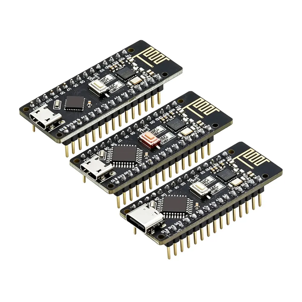 RF-Nano V3.0, Micro USB Nano Board ATmega328P QFN32 5V 16M CH340, Integrate NRF24L01+2.4G wireless for Arduino
